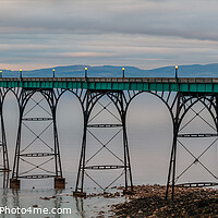 Buy canvas prints of Clevedon Pier at Low tide by Rory Hailes