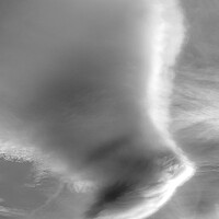 Buy canvas prints of Monochrome hammer cloud by Rory Hailes