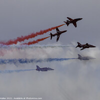 Buy canvas prints of Red Arrows by Rory Hailes