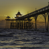 Buy canvas prints of Sunset Clevedon Pier by Rory Hailes