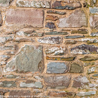 Buy canvas prints of Old stone wall abstract background, with cement filling by SnapT Photography