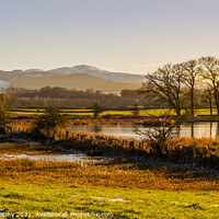 Buy canvas prints of The River Dee in winter with a snow covered Bengairn Hill in the by SnapT Photography