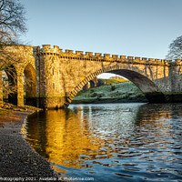Buy canvas prints of The lower bridge pool on the River Dee at Telford Bridge in Tongland, Scotland by SnapT Photography