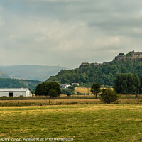 Buy canvas prints of Stirling Castle and Wallace Monument, with the Ochil Hills in background by SnapT Photography
