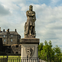 Buy canvas prints of Statue of King Robert the Bruce at Stirling Castle, Scotland by SnapT Photography
