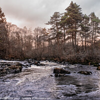 Buy canvas prints of The confluence of the Water of Deugh and Polmaddy Burn at Sunset at Dundeugh by SnapT Photography