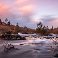 Buy canvas prints of Long exposure of cold Scottish Highland stream at  by SnapT Photography