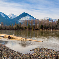 Buy canvas prints of Skeena River in British Columbia, Canada, on an early spring morning by SnapT Photography