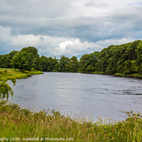 Buy canvas prints of Late evening cloud on a Scottish River in Galloway by SnapT Photography