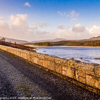 Buy canvas prints of The old Stroan Viaduct at Loch Sroan at sunset in  by SnapT Photography