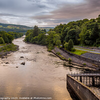 Buy canvas prints of A view down the River Tummel at sunset from Pitloc by SnapT Photography