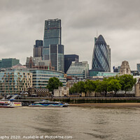 Buy canvas prints of Cityscape of the Skyscrapers in the city of London financial district by SnapT Photography