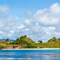 Buy canvas prints of A tropical island in Komodo National Park near Rinca Island, Flores by SnapT Photography
