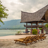 Buy canvas prints of A view from the shoreline of Lake Toba, North Sumatra, Indonesia by SnapT Photography