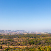 Buy canvas prints of A view into North Korea, across the DMZ, from the Dorsa Observatory by SnapT Photography