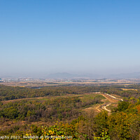 Buy canvas prints of The border fence running through the Korean DMZ from South Korea by SnapT Photography