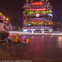 Buy canvas prints of Long exposure of a balloon sellar at Dong Kinh Nghia Thuc Square, Hanoi by SnapT Photography