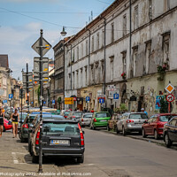 Buy canvas prints of Józefa Street in the Jewish Quarter, Kazimierz, Krakow, Poland by SnapT Photography