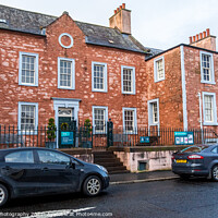 Buy canvas prints of Broughton House & Garden Art Gallery on the old High Street, Kirkcudbright by SnapT Photography