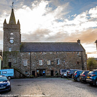 Buy canvas prints of Kirkcudbright Tolbooth on the old High Street on a winters afternoon, Scotland by SnapT Photography
