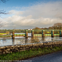 Buy canvas prints of Glenlochar Barrage on the River Dee at Loch Ken, Galloway Hydro Electric Scheme by SnapT Photography