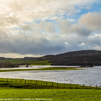 Buy canvas prints of Lock Ken during a winter flood at Parton, Dumfries and Galloway, Scotland by SnapT Photography