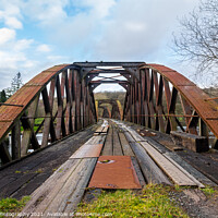 Buy canvas prints of Loch Ken Railway Viaduct on the old 