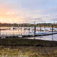 Buy canvas prints of Sunset over Kirkcudbright pier and harbour, Dumfries and Galloway, Scotland by SnapT Photography