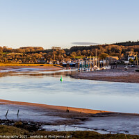 Buy canvas prints of The River Dee estuary with the fishing town of Kirkcudbright in the background by SnapT Photography