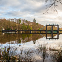 Buy canvas prints of Earlstoun Loch and Dam on the Galloway Hydro Electric Scheme, Dalry, Galloway, by SnapT Photography