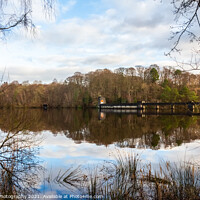Buy canvas prints of Earlstoun Loch and Dam on the Galloway Hydro Electric Scheme, Dalry, Galloway, by SnapT Photography