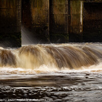 Buy canvas prints of Water released from the turbines at Kendoon Power Station on the Water of Ken by SnapT Photography