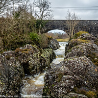 Buy canvas prints of College Linn Waterfall on the Water of Ken at Kendoon, Scotland by SnapT Photography