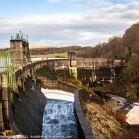 Buy canvas prints of Water being released from the flood gates on Earlstoun Dam by SnapT Photography