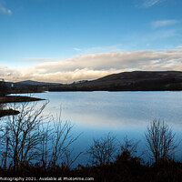 Buy canvas prints of Carsfad Loch at sunset on the Galloway Hydro Elect by SnapT Photography