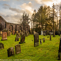 Buy canvas prints of Graveyard and the remains of Tongland Church and Abbey, Scotland by SnapT Photography