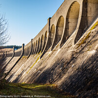 Buy canvas prints of Arches at the top of Clatteringshaws Dam, on the Galloway Hydro Electric Scheme by SnapT Photography