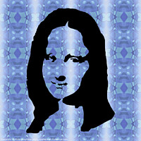 Buy canvas prints of Mona Lisa digital art by Philip Skourides