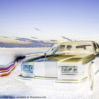 Buy canvas prints of Rolls Royce Silver Shadow lightpainted by Philip Skourides
