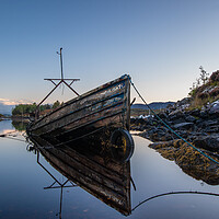 Buy canvas prints of Boatwreck in Badachro by James Catley