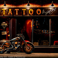 Buy canvas prints of Tattoo and piercing by James Catley