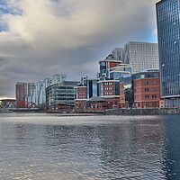 Buy canvas prints of Salford Quays  by Emily Koutrou