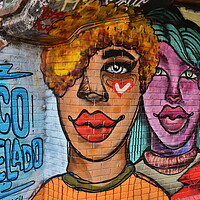Buy canvas prints of Camden Town Graffiti  by Emily Koutrou