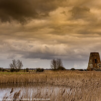 Buy canvas prints of Stormy St Benet's  by Michael Copestake