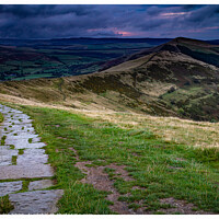 Buy canvas prints of Mam Tor at Sunrise by Peter Taylor
