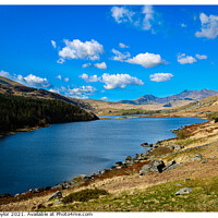 Buy canvas prints of Snowdon horseshoe from Capel Curig by Peter Taylor