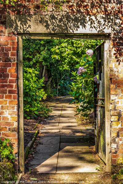 Entrance to the English Country Garden  Picture Board by Phil Longfoot