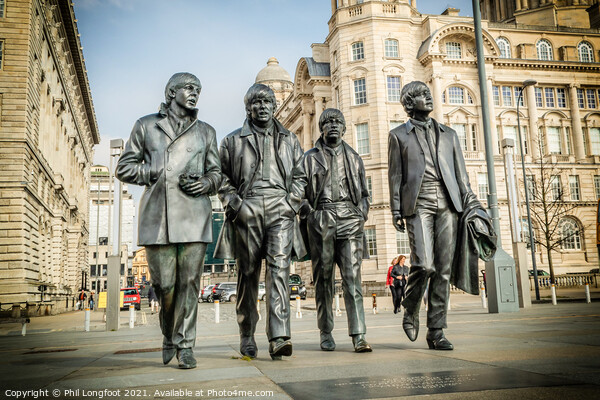 Beatles of Liverpool  Picture Board by Phil Longfoot