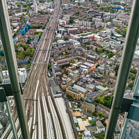 Buy canvas prints of View from the Shard London of London Bridge Station  by Phil Longfoot