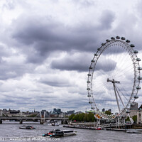 Buy canvas prints of River Thames London near London Eye  by Phil Longfoot